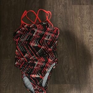Nike Women's Swimwear - Black and Red